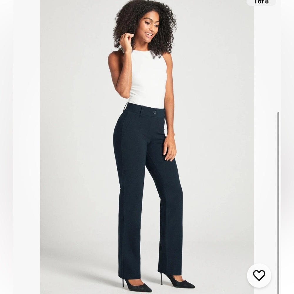 Betabrand Navy straight Pants size Small petite